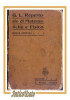 REPERTORIO DI MATEMATICHE E FISICA ELEMENTARI 1914 Giusti libro tascabile antico