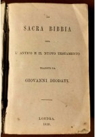LA SACRA BIBBIA di Giovanni Diodati 1859 ossia antico e nuovo testamento libro