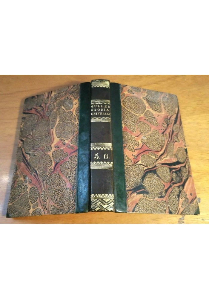 STORIA UNIVERSALE di Giovanni De Muller volumi 5 e 6 libro antico 1830 Napoli
