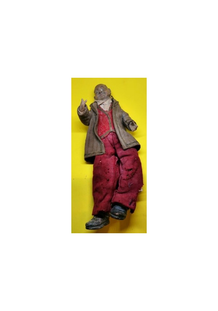 PASTORE NAPOLETANO ANTICO PRESEPE 700 800 ORIGINALE terracotta Vintage Statua