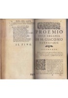 L'ARCADIA e LE RIME di Giacomo Sannazaro 1720 1719 libro antico Felice Mosca