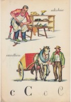 ABC DEI MESTIERI Editrice Piccoli Anni 50 Libro Scolastico Illustrato abbecedari