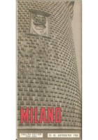 MILANO Depliant Turistico in Inglese 1955 1956 Originale Vintage Mappa Brochure
