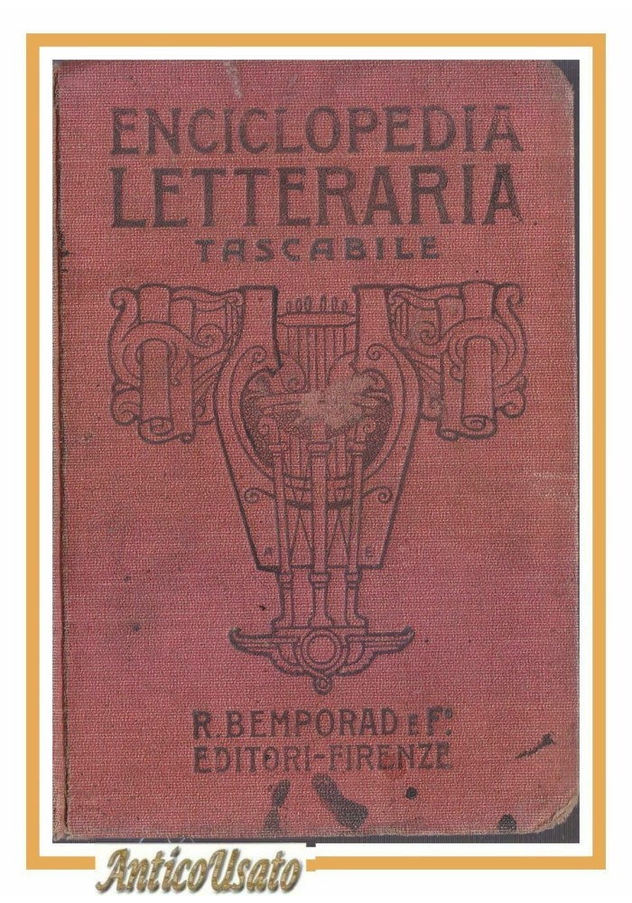 ENCICLOPEDIA LETTERARIA TASCABILE BEMPORAD 1918