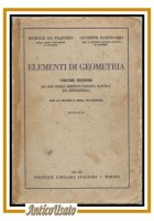 ELEMENTI DI GEOMETRIA Volume II di De Franchis e Bartolozzi 1942
