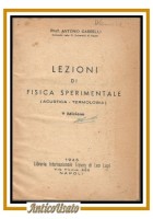 LEZIONI DI FISICA SPERIMENTALE Acustica Termologia di Antonio Carrelli