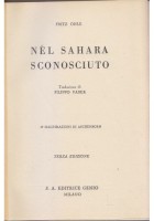 NEL SAHARA SCONOSCIUTO di Fritz Ohle 1936 Eroi terre sconosciute Libro Genio
