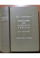 PRONTUARIO DEL CEMENTO ARMATO di Luigi Santarella 1966 Hoepli manuale libro