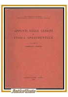 APPUNTI DELLE LEZIONI DI FISICA SPERIMENTALE Cennamo TERMOLOGIA ACUSTICA libro