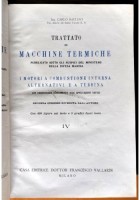I MOTORI A COMBUSTIONE INTERNA ALTERNATIVI E A TURBINA di Carlo Baulino 1949