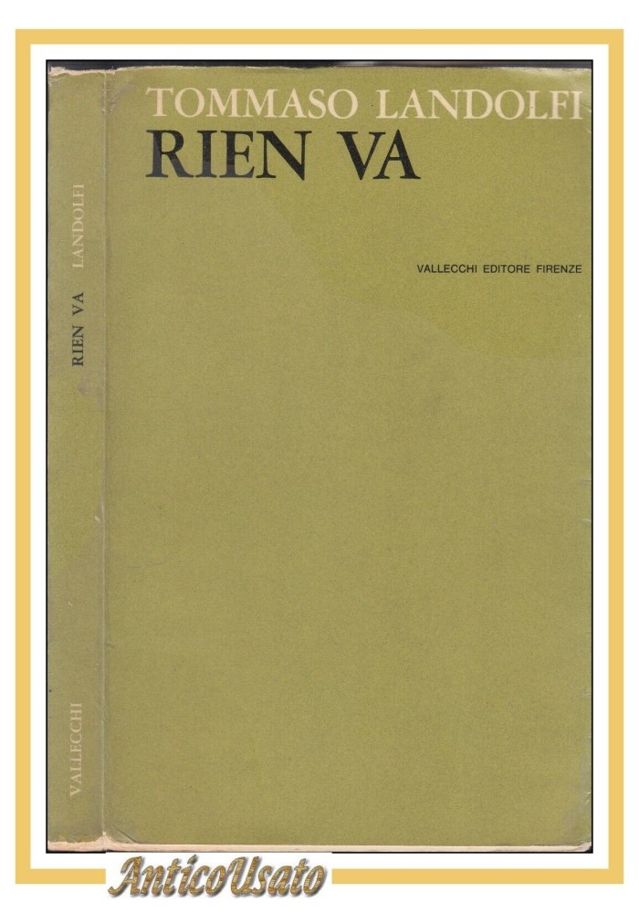 RIEN VA di Tommaso Landolfi 1963 Vallecchi Editore I edizione libro narrativa