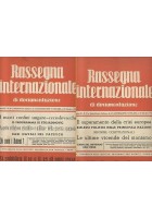 RASSEGNA INTERNAZIONALE DI DOCUMENTAZIONE 19 numeri 1938 rivista fascismo
