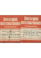 RASSEGNA INTERNAZIONALE DI DOCUMENTAZIONE 19 numeri 1938 rivista fascismo