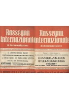 RASSEGNA INTERNAZIONALE DI DOCUMENTAZIONE 19 numeri 1938 rivista fascismo