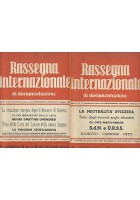 RASSEGNA INTERNAZIONALE DI DOCUMENTAZIONE 19 numeri 1938 rivista fascismo