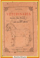 TRATTATO DI VETERINARIA E SUNTO SULL'ARTE EQUESTRE 1898 Bideri Libro cavallo bue