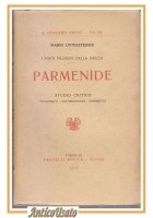 PARMENIDE di Mario Untersteiner frammenti commento 1925 Bocca Libro filosofia