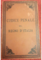 CODICE PENALE DEL REGNO D'ITALIA 1890 Giusti libro antico diritto legge