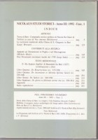 NICOLAUS STUDI STORICI fascicolo 1 1992 Nicola De Giacò de septem sigillis Bari
