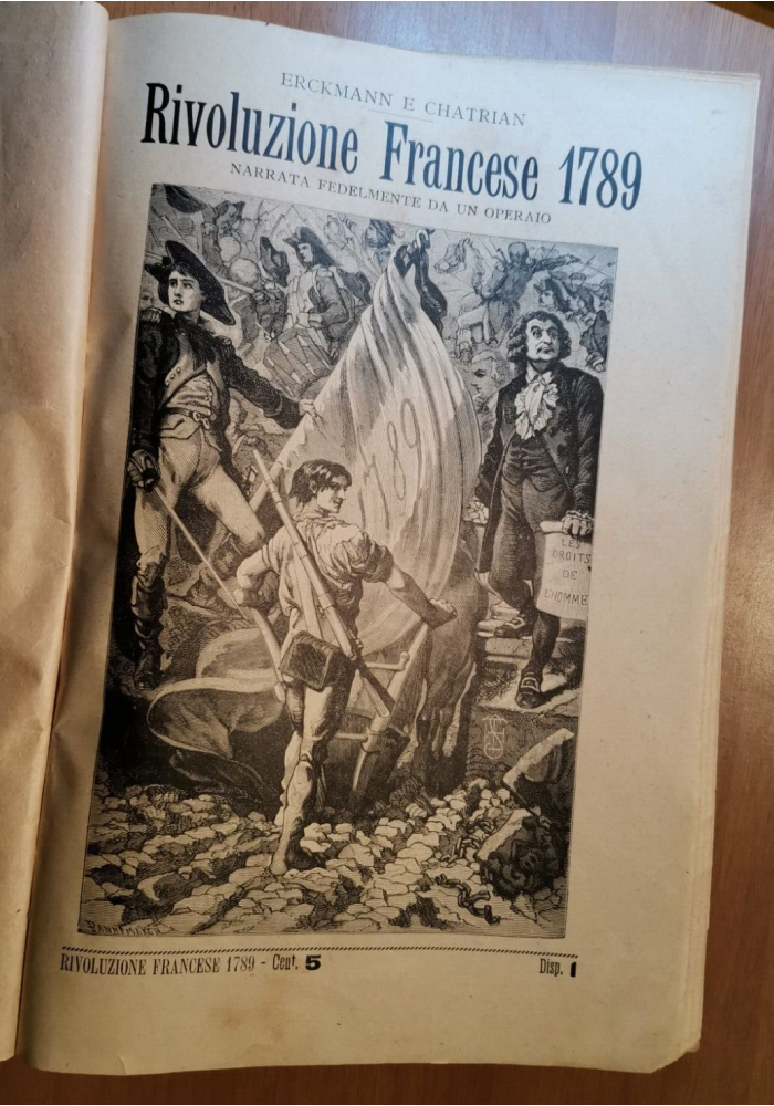 RIVOLUZIONE FRANCESE 1789 narrata fedelmente da operaio di Chatrian libro antico