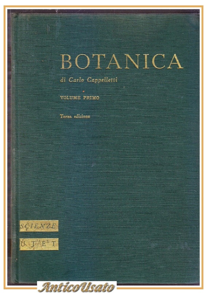 BOTANICA volume I di Carlo Cappelletti 1975 Utet