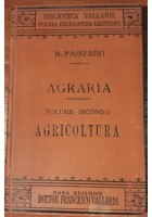 AGRICOLTURA di Napoleone Passerini volume II Agraria Vallardi libro antico su
