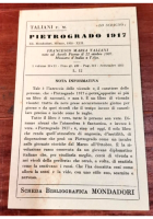 PIETROGRADO 1917 di Francesco Maria Taliani 1935 Mondadori libro prima guerra