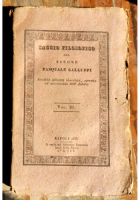 SAGGIO FILOSOFICO di Pasquale Galluppi volume III 1833 libro antico filosofia