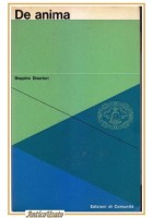 DE ANIMA di Beppino Disertori saggio psicologia teoretica libro 1959 comunità