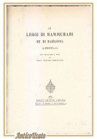 Le leggi di Hammurabi re di Babilonia prefazione Pietro Bonfante reprint libro