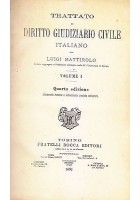 Trattato di Diritto Giudiziario Civile Italiano di Mattirolo 7 VOLUMI 1892 libro