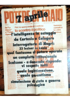 POTERE OPERAIO giornale anno I numero 1 settimanale 1969 7 aprile comunismo