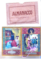 LA FORNARINA calendarietto da barbiere 1948 illustrato Almanacco profumato