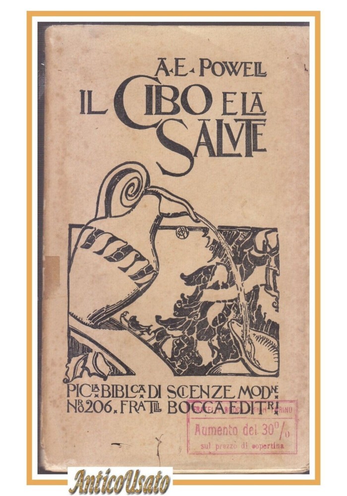 IL CIBO E LA SALUTE di A Powell 1911 Fratelli Bocca libro nutrizionismo dieta