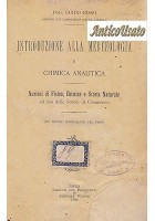 Introduzione Alla Merceologia E Chimica Analitica di Guido Rossi 1904 libro