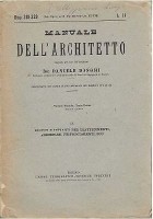 Manuale Dell’Architetto Volume 2 parte 1 sezione 4 di Daniele Donghi UTET libro
