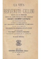 La Vita Di Benvenuto Cellini Scritta Da Lui Medesimo 1874 Sonzogno libro antico