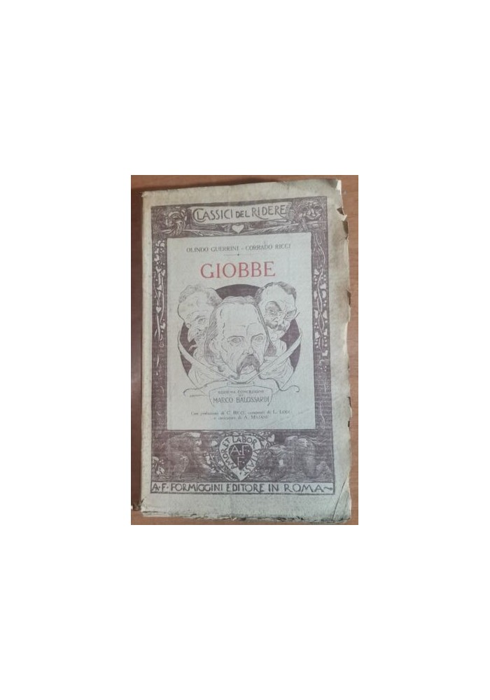GIOBBE di Olindo Guerrini e Corrado Ricci 1919 Formiggini classici ridere libro