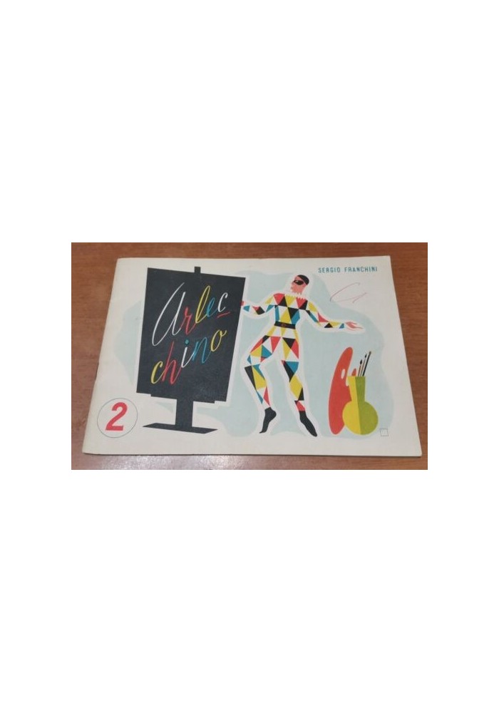 ARLECCHINO di Sergio Franchini Quaderno Disegno scuola elementare 1955 vintage