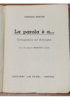 LA PAROLA È A di Genuzio Bentini divagazioni arringhe 1943 la toga libro diritto