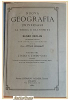 L'INDIA E L'INDO CINA di Eliseo Reclus 1888 Libro Antico Illustrato Geografia