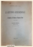 LE QUESTIONI GIURISDIZIONALI TRA BASILICA DI SAN NICOLA E DUOMO BARI Nitti Libro