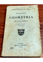 NOZIONI DI GEOMETRIA Enriques e Amaldi 1926 Zanichelli libro scolastico vintage