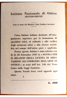 GLI OCCHIALI PROTETTIVI di Vasco Ronchi 1963 Fondazione GIorgio Ronchi libro