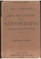Guida Per Lo Studio Della Stenografia di Nicoletti 1937 Libro Gabelsberger Noe