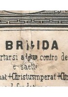 SANTA BRIGIDA Santino Antico Metà '800 Immaginetta Sacra Stampa Incisione