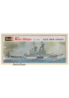 REVELL MINI SHIP NEW JERSEY 1:1200 Modellismo Nave Miniatura Boat Model Vintage