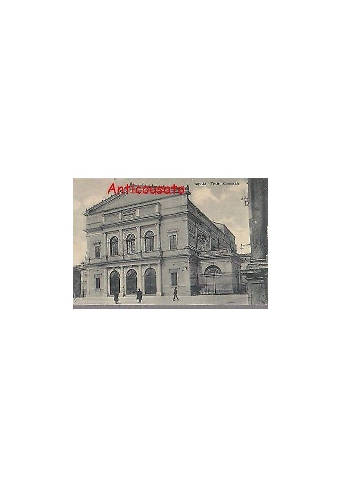 cartolina L'Aquila Teatro Comunale Vintage Originale anni '30? non viaggiata