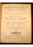 Tabulae Chronologicae historiae ecclesiasticae Tom 9 1774 Remondini libro Antico