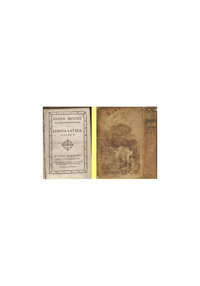 Nuovo Metodo Per Apprendere La Lingua Latina volume 2 di Lancelot 1785 Libro